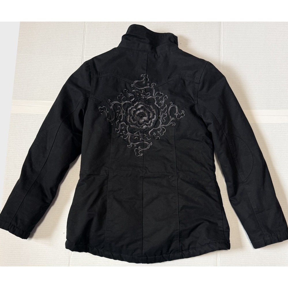 POWDER RIVER OUTFITTERS Jacket Women's Sherpa Lined Western Embroidered - Medium
